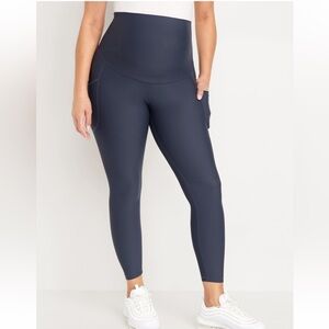 Old Navy Maternity Full-Panel PowerSoft 7/8 Leggings